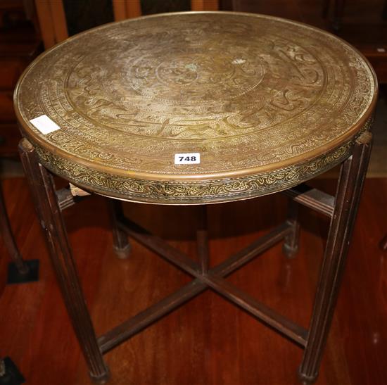 Circular Brass top table